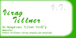 virag tillner business card